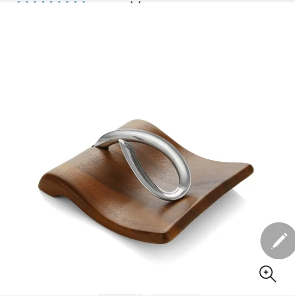 Nambe BREEZE NAPKIN HOLDER New, Still In Original Package - Picture 2 of 4